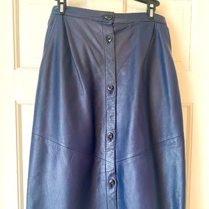 Leather skirt